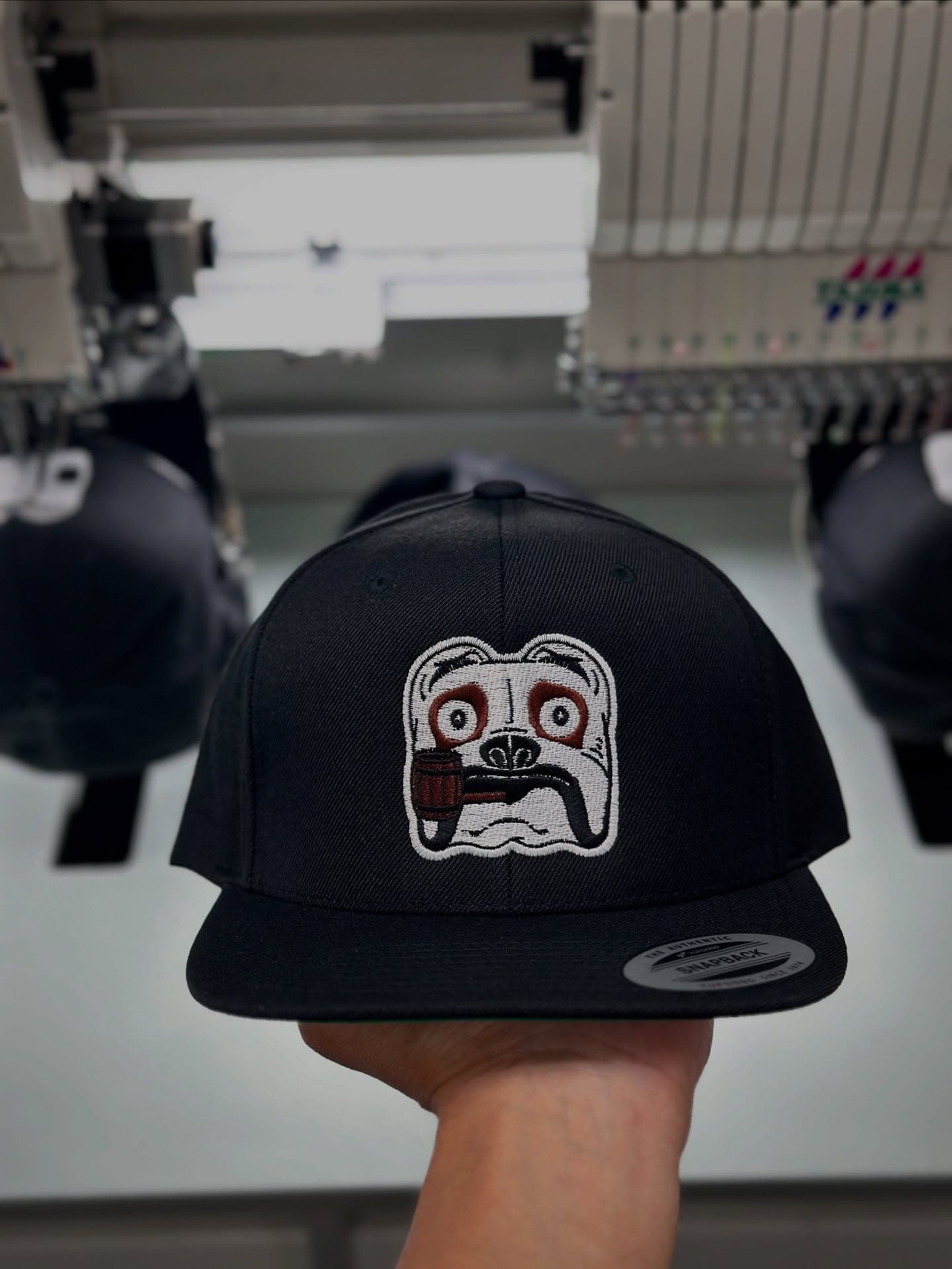 Fresh off the machine — custom stitched with precision and personality. Another clean run at the Print Toaster 👊🧢 #Embroidery...