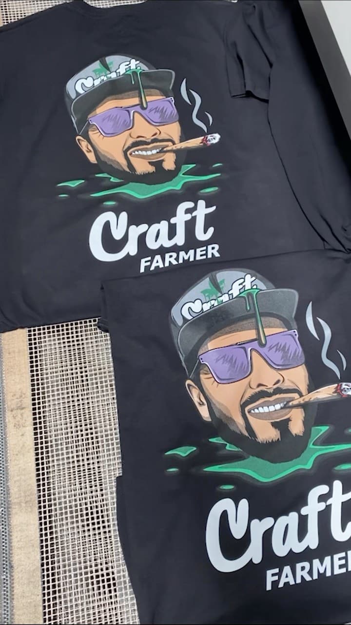 Fire 7 color Screenprint for the team over at Craft Farmers 🔥👨🌾 😮💨 . . . #embroidery #embroideryart #embroided #embroiderin...
