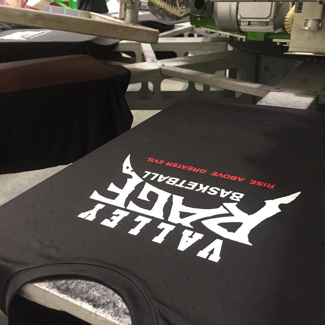 Dope print for a local girls youth basketball team 💁🏀 #ktgprinting #keepitlocal #valleyragebasketball